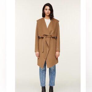 Soia & Kyo Tan Cape Timeless Wool-Blend